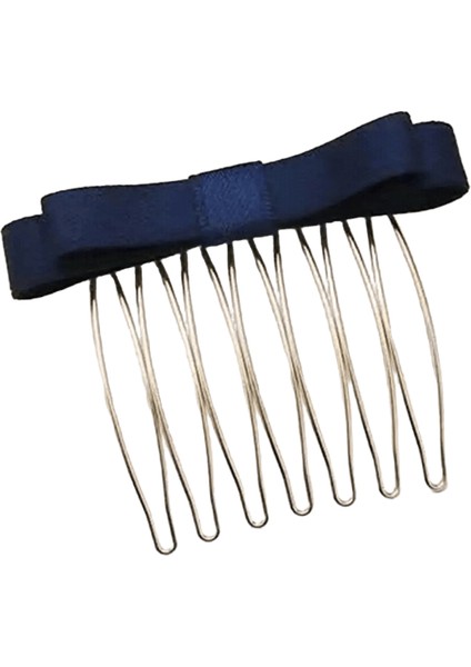 Koreli Takılan Tarak Yay Saç Tarağı Süslemeli Saç Klipsleri Çok Yönlü Basit, Kayma Önleyici Kıvrık Patlama Yan Klips Üst Klips: Mavi (Yurt Dışından)
