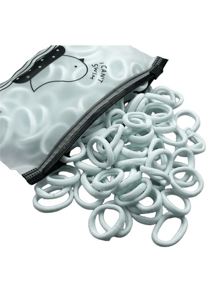 50/100PCS Elastik Saç Bantları Kız Saç Aksesuarları Mini Renkli Naylon Kafa Bandı Çocuk Ponytail Tutucu Scrunchie Süsler Hediye Renk: 2/boyut: 50PCS (Yurt Dışından)