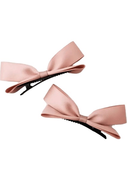 2pcs Sevimli 3D Yay Saç Klipleri Sevimli Tatlı Pembe Kız Patlama Saç Pimi Zarif Tavan Kızları Kadın Saç Aksesuarları Color: 2pcs Pembe (Yurt Dışından)
