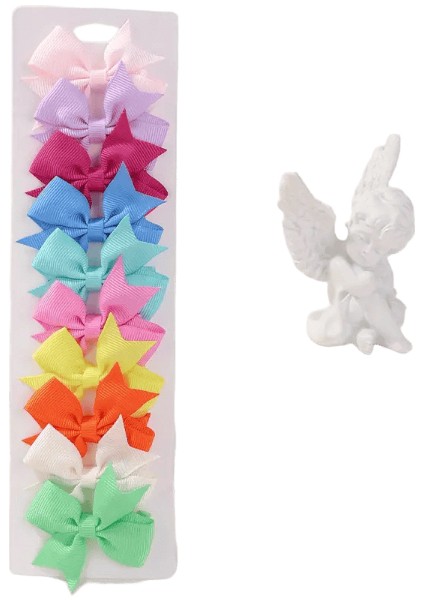 10PCS/LOT Düz Renkli Şerit Bebek Fiyonkları Kızlar Için Saç Klipleri El Yapımı Bowknot Saç Tokası Mini Ettes Çocuk Saç Aksesuarları Renk: JIT0025-2 (Yurt Dışından)