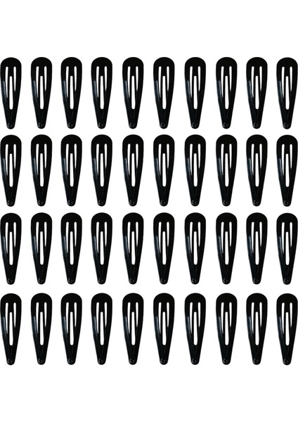 40PCS Düz Renkli Çok Renkli Metal Çıtçıt Klipleri 2 Inç Ettes Kadınlar Için Aksesuarlar Renk: 40PCSHEI (Yurt Dışından)