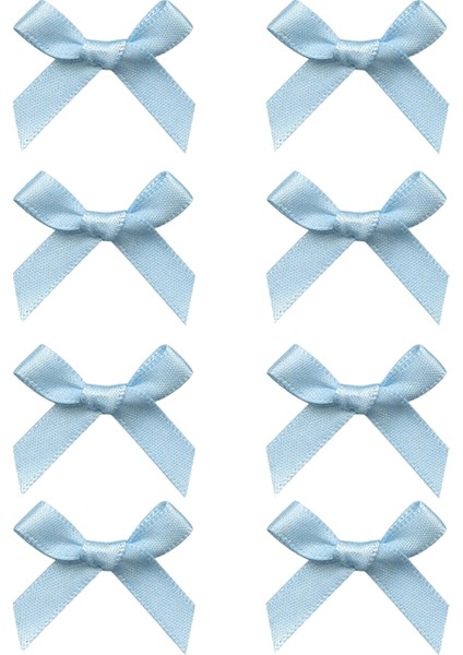 8pcs/set Bale Tarzı Beyaz Saç Klipsleri Kadın Mini Şerit Yay Aksesuarları Tatlı Güzel Saç Tokası Kızlar Saçak Yan Klipler Renk: Mavi (Yurt Dışından)