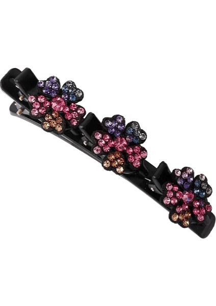 Moda Kristal Çiçekler Saç Klipleri Kadınlar Kızlar Rhinestones Örgü Saçkoplar Patlama Yan Klips Koreli Saç Aksesuarları Renk: A-04 (Yurt Dışından)