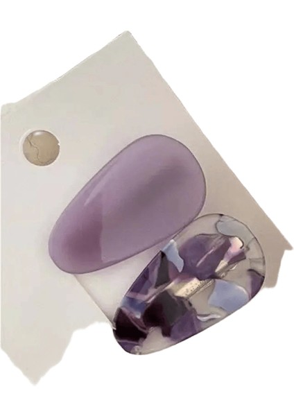 2pcs/set Asetik Asit Su Damlası Şekil Saç Klipleri Kadınlar Için Vintage Renkli Saç Aksesuarları Moda Takı Saç Tokası Hediyeleri Renk: E (Yurt Dışından)