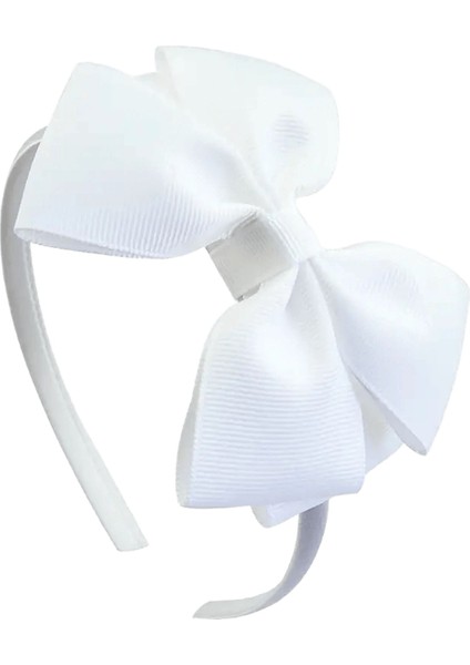 Yeni Moda Katmanlı Saç Bandı Katı Grosgrain Kurdele Yayları Kafa Bandı El Yapımı Butik Hairhoop Saç Aksesuarları Kadınlar Renk: Beyaz (Yurt Dışından)