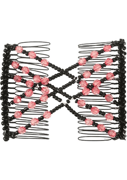 Vintage Creative Sihirli Saç Tarak Çifte Elastik Saç Tarağı Disk Saç Klipsi Kadınlar Için Tavan Saç Tarağı Saç Klipsi Moda Saç Rengi: 4475B (Yurt Dışından)