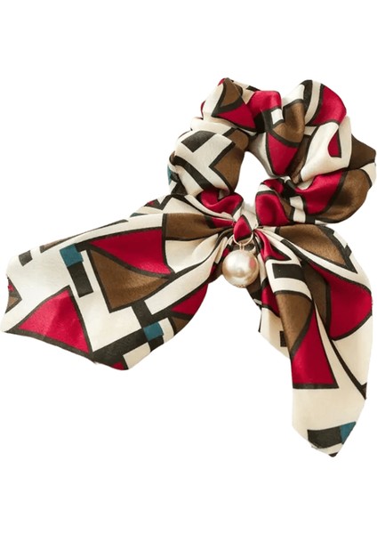 Yeni Şifon Bowknot Ipek Saç Scrunchies Kadınlar Inci At Kuyruğu Tutucu Saç Bağları Saç Halat Kauçuk Bantlar Saç Saç Aksesuarları Renk: 1038-2 (Yurt Dışından)