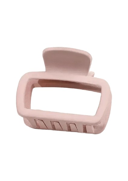 Küçük Saç Pençe Klipleri Kadın Kızlar 5.2cm Kare Yüksek At Kuyruğu Klip Kelepçesi Koreli Basit Mat Kaymaz Saç Stil Aksesuarları Renk: Korece Pembe (Yurt Dışından)