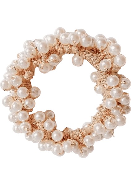 Zarif Bayan Kauçuk Band Inci Saç Yüzüğü Kızlar Boncuklu Scrunchies Kauçuk Bantlar Ponytail Saç Aksesuarları Elastik Headbandcolor: A (Yurt Dışından)