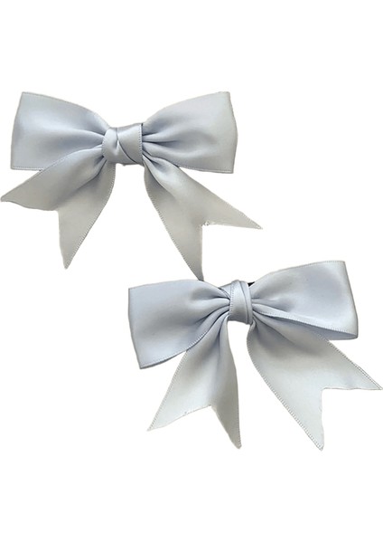 Sevimli 9cm Mavi Siyah Yay Saç Saç Saç Yan Klipler Kadınlar Için Kızlar Kpop Saç Aksesuarları Için Tatlı Şerit Ette Meapear Renk: Mavi (Yurt Dışından)