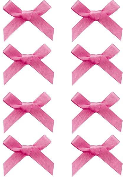 8pcs/set Bale Tarzı Beyaz Saç Klipsleri Kadın Mini Şerit Yay Aksesuarları Tatlı Güzel Saç Tokası Kızlar Saçak Yan Klipler Renk: Sıcak Pembe (Yurt Dışından)