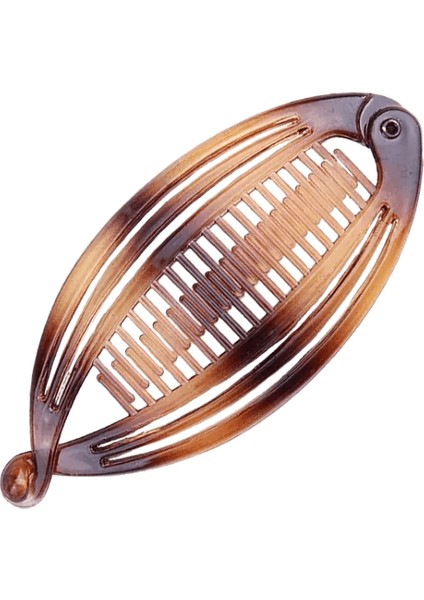 Sıcak Yeni Moda Muz Klips Seti Balık Klips Sarmal Saçlar Tarak Saç Tarafı Tarak Boncuklu Saç Klipli Saç Tarağı Başlık Rengi: Kahve/beden: H4034 (Yurt Dışından)