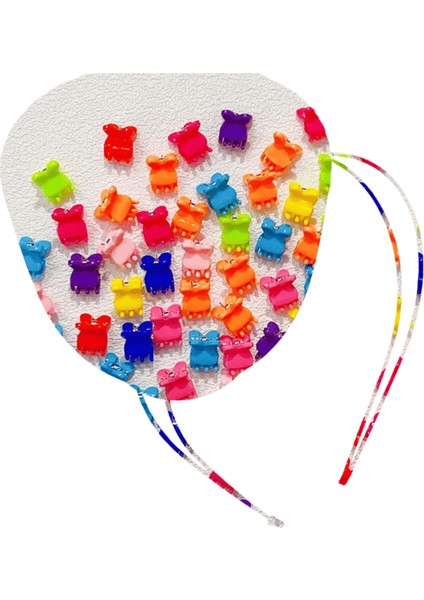 40/50PCS Girs Sevimli Renkli Çiçek Yıldızı Taç Küçük Saç Pençesi Güzel Saçları Süsleme Pençe Klipsleri Çocuklar Tatlı Saç Aksesuarları Renk: 6/boyut: 40PCS (Yurt Dışından)