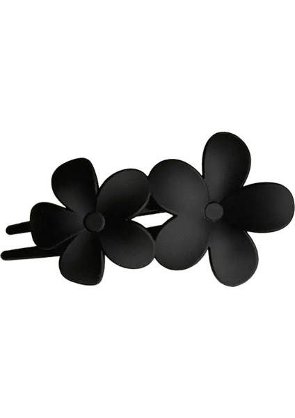Buzlu Çiçek Saç Klipsleri Mat Saç Pençe Klipleri Kadınlar Için Kızlar Ince Kalın Kıvırcık Saçlar Kız Çocukları Saç Aksesuarları Ettes Renk: Siyah (Yurt Dışından)