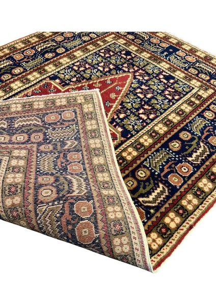 El Dokuma Sıfır Bünyan Halısı Seccade 90 x 135 Kiremit Yün Namazlık