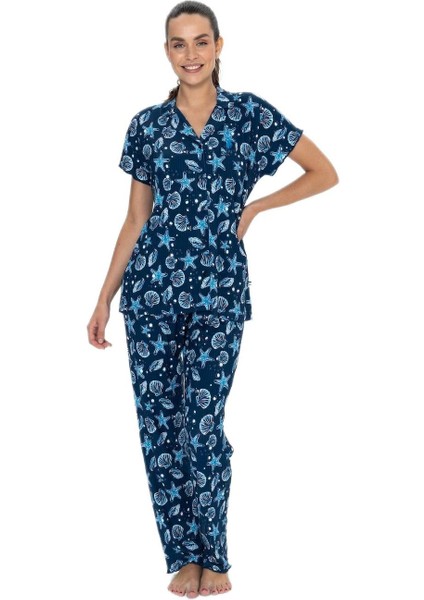 Kadın Lacivert Pijama Takım 20084
