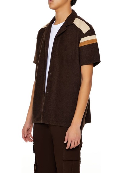 Çizgili Kısa Kollu Gömlek