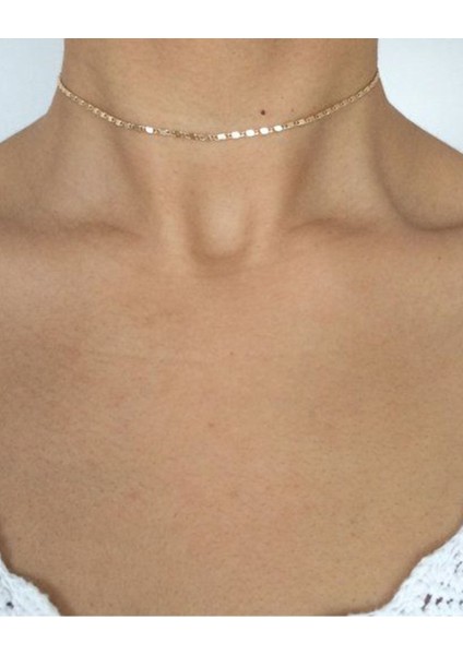 Kadın Zarif Zincir Choker