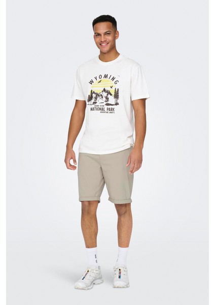 Onspeter Lıfe Regular 0013 Shorts Noos Erkek Bej Şort - 22027905