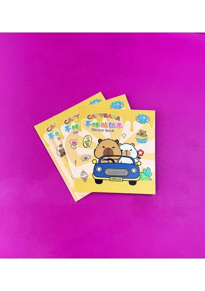 3'lü Capybara Sticker Book
