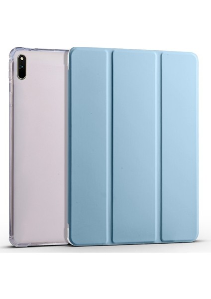 Huawei Matepad 11 2021 Için Pu Deri Üç Katlı Stand Folyo Darbeye Dayanıklı Kılıf Otomatik Uyku/uyandırma Akıllı Tablet Kapağı ve Kalem Tutucu-Bebek Mavisi (Yurt Dışından) indirimleri
