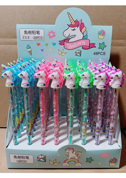 Yumurtlayan Kurşun Kalem - 1 Adet - Unicorn Figürlü