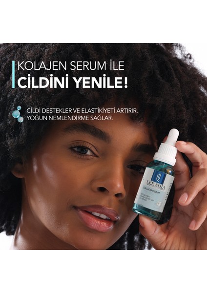 Cilt Sıkılaştırıcı Kolajen Serum 30 ml (COLLAGEN %5 HYALURONİC ACİD %2 CAFFEİNE %1)