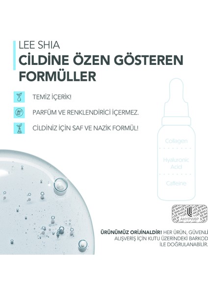 Cilt Sıkılaştırıcı Kolajen Serum 30 ml (COLLAGEN %5 HYALURONİC ACİD %2 CAFFEİNE %1)
