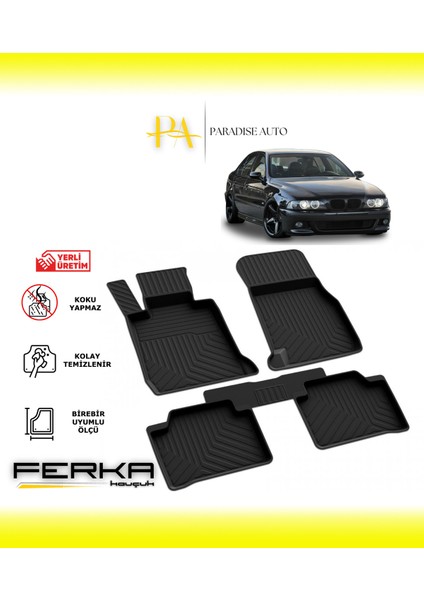 Bmw 5 Serisi E39 1996-2003 4d Havuzlu Paspas