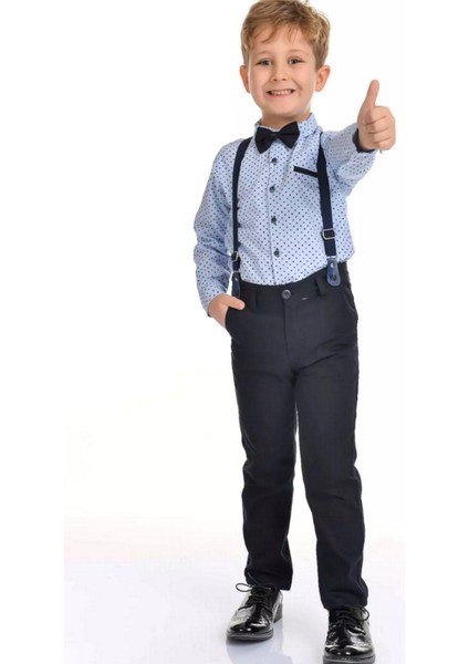 Papyonlu Gömlekli Erkek Çocuk Takım 4lü Set