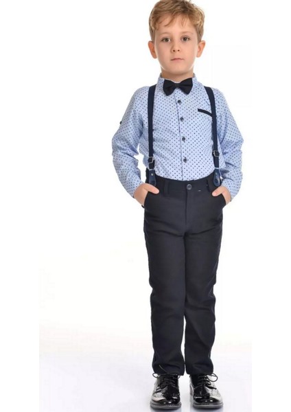 Papyonlu Gömlekli Erkek Çocuk Takım 4lü Set