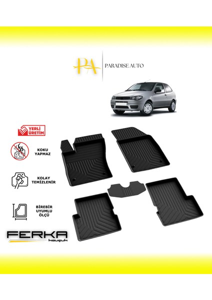 Fiat Palio 1996-2011 4d Havuzlu Paspas