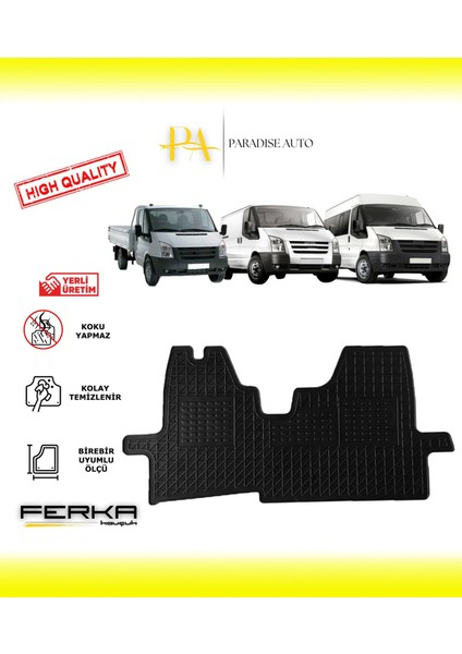 Ford Transit 2007-2014 Yüksek Kaliteli Uyumlu Oto Paspas
