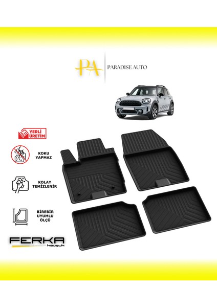 Mini Cooper Countryman R60 2010-2017 4d Havuzlu Paspas