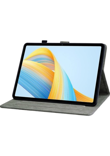 Honor Pad V8 Pro Tablet Kılıfı Için Pu Deri Kaplan Desenli Standı Folyo Koruyucu Kapak, Kart Sahibiyle-Siyah (Yurt Dışından) fırsatları