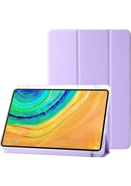 Huawei Matepad 10.4 2022 / 2020 /honor V6 Kılıf Deri Tablet Kılıfı, Üç Katlı Stand-Siyahımsı Yeşil (Yurt Dışından)