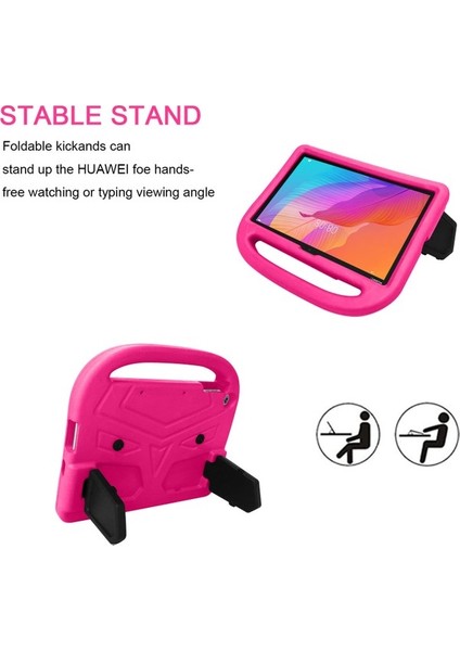 Serçe Tarzı Eva Tablet Koruyucu Kılıf Kapak Stand ile Huawei Enjoy Tablet 2 10.1/T10 9.7/T10S 10.1-Rose (Yurt Dışından)