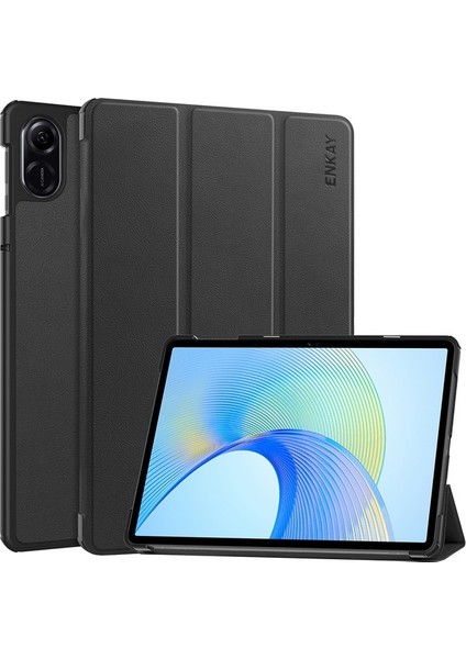 Enkay Hat Prens Koruyucu Kapak Onur Pad X8 Pro/x9, Üç Katlı Stand Pu Deri + Pc Akıllı Tablet Kılıfı-Siyahımsı Yeşil (Yurt Dışından)