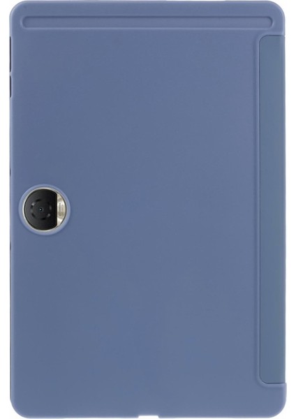 Honor Pad 9 Kılıf Çizilmez Pu+Silikon Üç Katlı Stand Tablet Kapağı-Mor (Yurt Dışından)