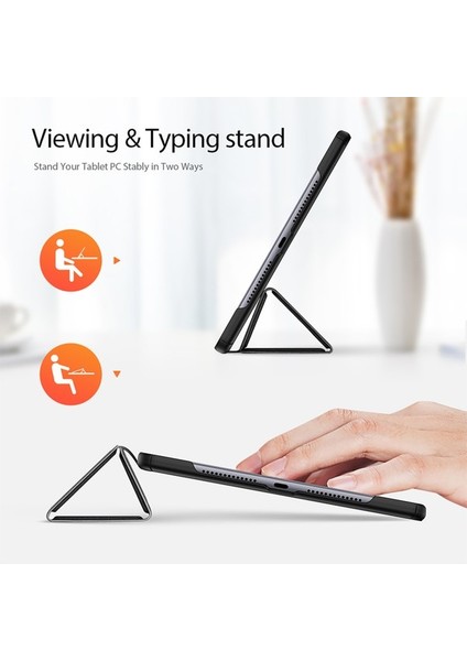 Dux Ducıs Domo Serisi Huawei Matepad 11.5 S Tablet Kılıfı Üç Katlı Stand Deri Kabuk-Siyah (Yurt Dışından) modelleri