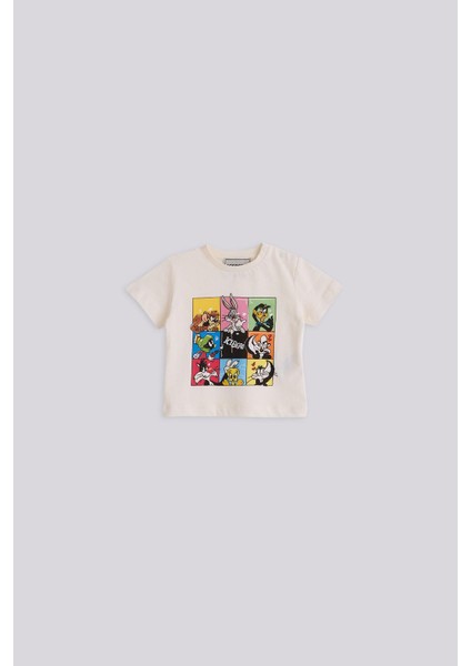 Bg Store Erkek Bebek Kırık Beyaz Tshirt