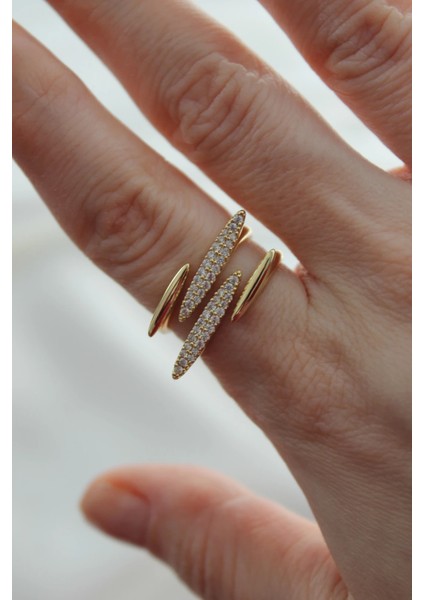 Vıp Çelik Zirkon Taş Işlemeli 4 Şerit Ayarlanabilir Yüzük fırsatları