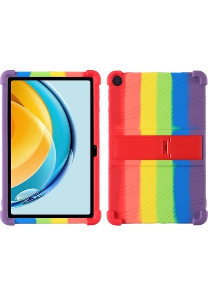Huawei Matepad Se Için 10.4 Inç 2022 Darbeye Dayanıklı Tablet Kapak Stand-Kırmızı ile Yumuşak Silikon Kılıf (Yurt Dışından)