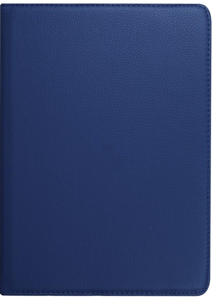 Huawei Mediapad M3 10 Litchi Akıllı Pu Deri Döner Stand Koruyucu Kapak ile Elastik Bant-Koyu Mavi (Yurt Dışından)