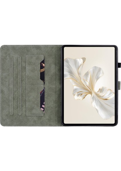Honor Pad 9 Kılıf Için Kaplan Desenli Pu Deri Kaymaz Koruyucu Tablet Kapağı-Kahverengi (Yurt Dışından) modelleri