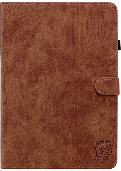 Honor Pad 9 Kılıf Için Kaplan Desenli Pu Deri Kaymaz Koruyucu Tablet Kapağı-Kahverengi (Yurt Dışından) indirimleri