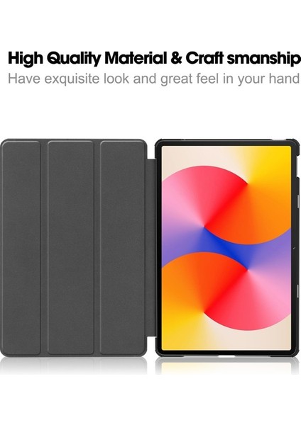 Huawei Matepad Se 11 Standlı Kılıf Darbeye Dayanıklı Deri Tablet Kapağı-Siyahımsı Yeşil (Yurt Dışından) fiyatları
