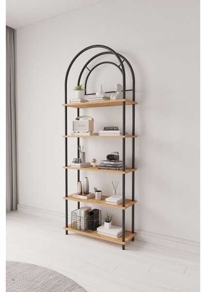 Çevir Kur Bohem Dekoratif Çok Amaçlı Raf Dolap Atlantik Çam 199*71*29 cm