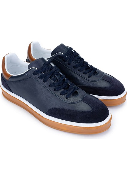 Erkek Deri Lacivert Sneakers & Spor Ayakkabı 978 300 Erk Ayk Y25 Lacıvert