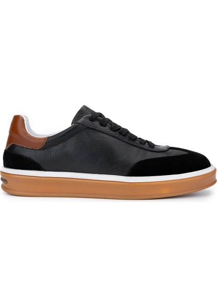 Erkek Deri Siyah Sneakers & Spor Ayakkabı 978 300 Erk Ayk Y25 Sıyah